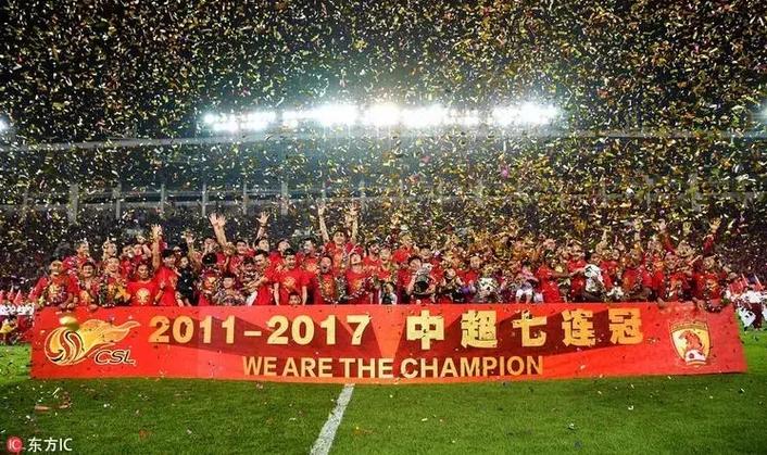 恒大获几次中超冠军了