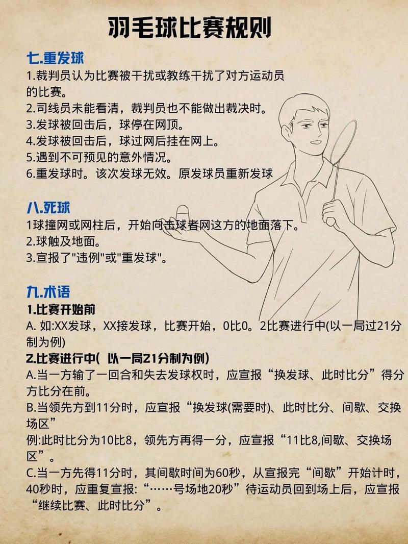 羽毛球比赛竞赛规则