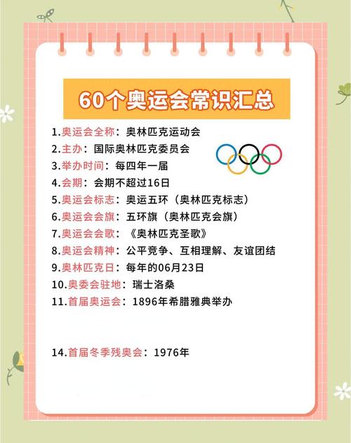 奥运会10个小知识