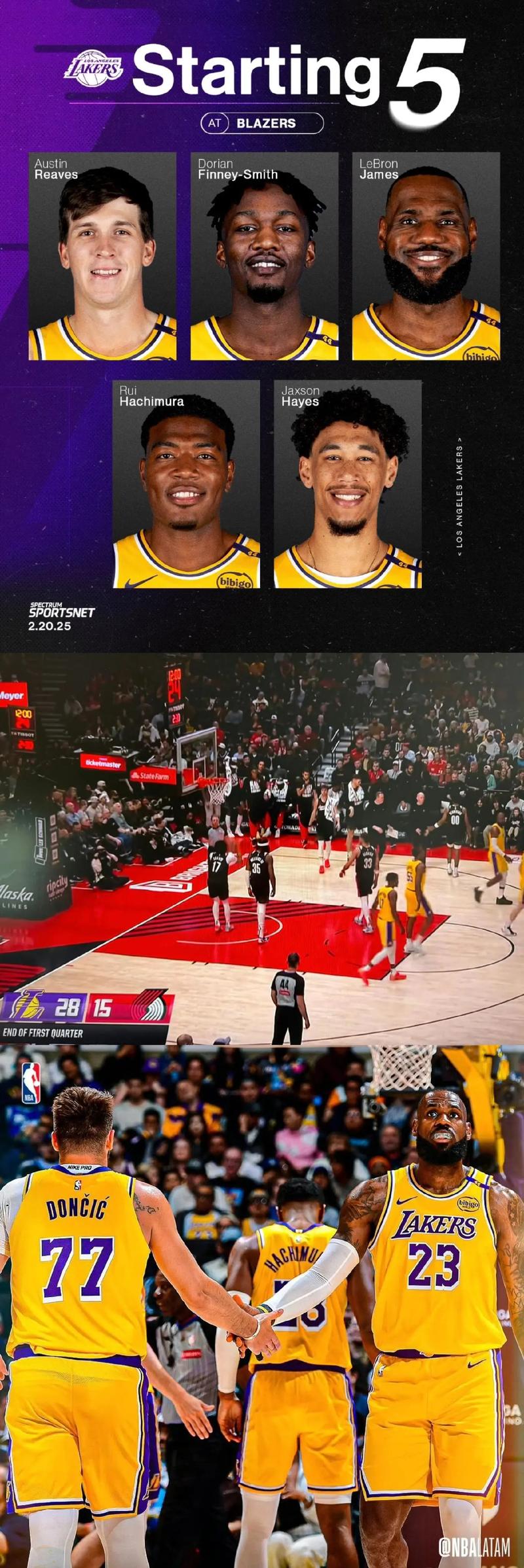 湖人vs开拓者2020年2月1日