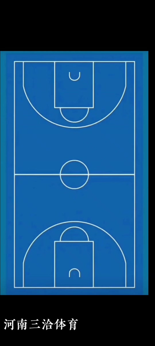 篮球场划线方法