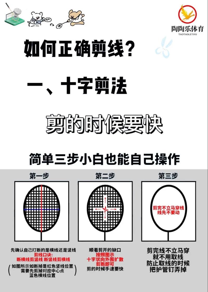 羽毛球球拍换线