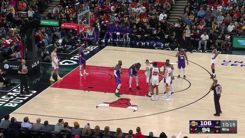 公牛队对湖人队