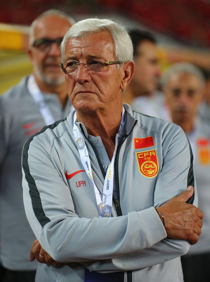 里皮称赞中国男足