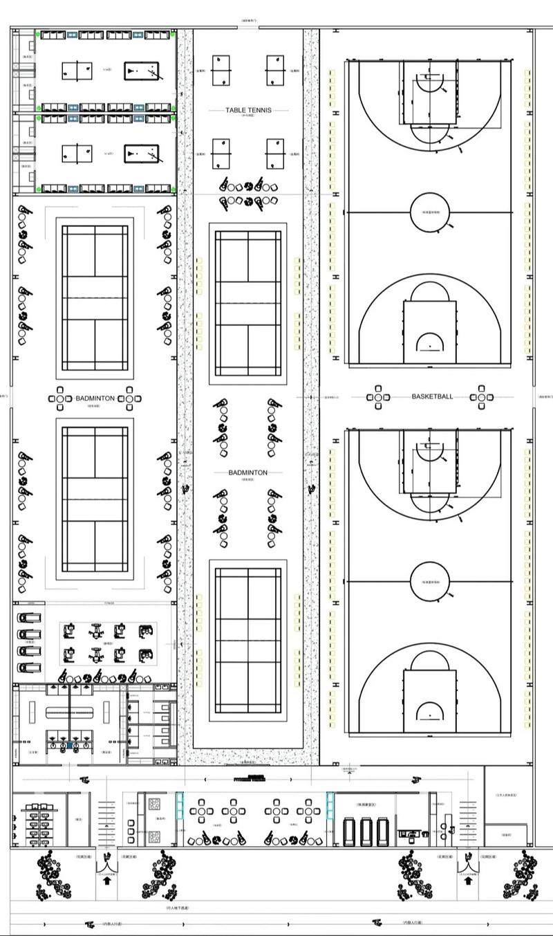 羽毛球馆标准尺寸多少