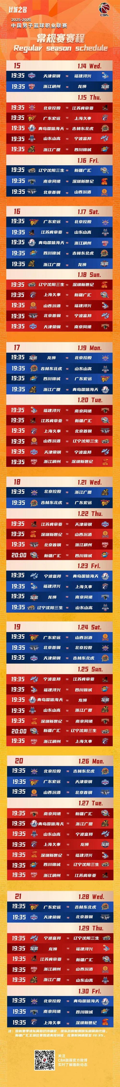 2020-2021cba常规赛56场怎么打